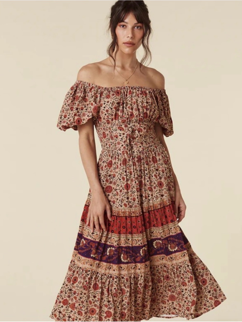 Spell lady untamed midi  dress